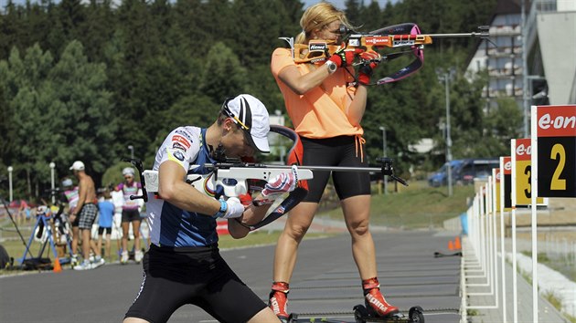 Gabriela Soukalov se stejn jako loni pipravuje na novou sezonu s muskou reprezentac.