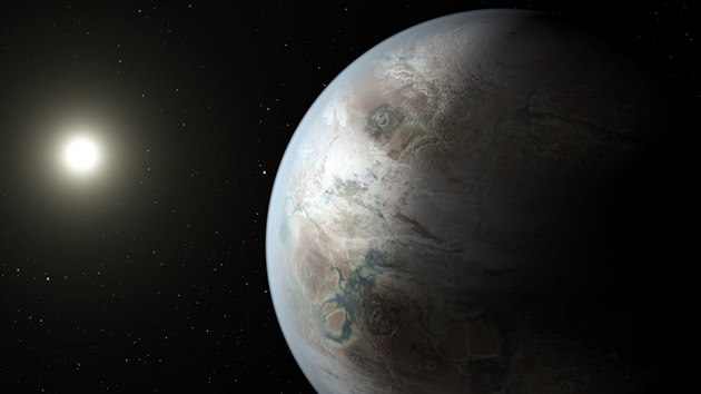 Planeta Kepler-452b v pedstav ilustrátora