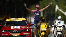 VÍTĚZNÝ ÚSMĚV. Španělský cyklista Ruben Plaza Molina slaví triumf v šestnácté...