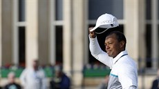 Tiger Woods a jeho smutný pozdrav po 2. kole British Open.