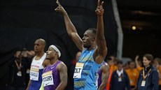 Usain Bolt na mítinku Diamantové ligy v Londýn.