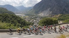 Momentka z 19. etapy Tour de France
