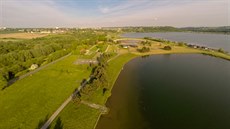 Sto ticet hektar rozlehlé jezero u Hluína na Opavsku