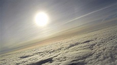 Pohled ze Supersemínka 12.4.2015. Screenshot z GoPro kamery Hero 4+.