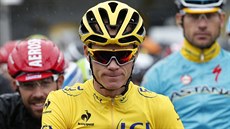 Chris Froome na startu závrené etapy Tour de France