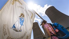 LETNÍ JÍZDA: modlitba, p�í pou�, JE Dukovany.