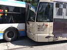 Nehoda autobusu a tramvaje
