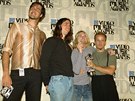 Kapela Nirvana s fanoukem v roce 1993