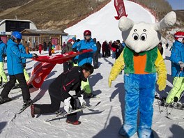 Maskot a sjezdovka pro zimn olympijsk hry v roce 2022? Peking dl maximum,...