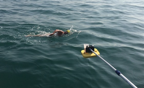 Zdenka Králová peplavala La Manche za 10 hodina 49 minut - ilustraní foto. 