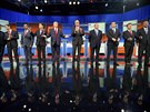 Debata republikánských kandidátů na prezidenta USA. Zleva: Chris Christie,...