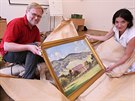 Na obraze d���nsk�ho mal��e Josefa Stegla poznala jedna z liboucheck�ch diva�ek...