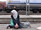 Uprchlíci, vlak, Makedonie