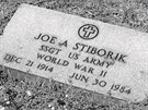 Válený veterán Joe Stiborik zemel v roce 1984 ve vku 69 let.
