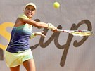 Andrea Hlaváková ve finále turnaje ITF v Plzni.