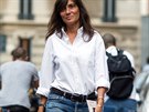 Emmanuelle Altová, éfredaktorka francouzské Vogue, na cest na pehlídku v...