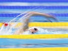 Maarka Katinka Hosszúová si plave pro zlato na polohovém závodu na 400 metr...
