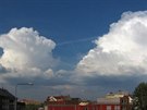Panorama "boukových" oblak, v klasifikaci oblak oznaovaných jako...