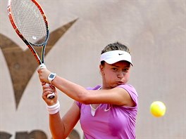 Barbora Krejkov ve finle turnaje ITF v Plzni.