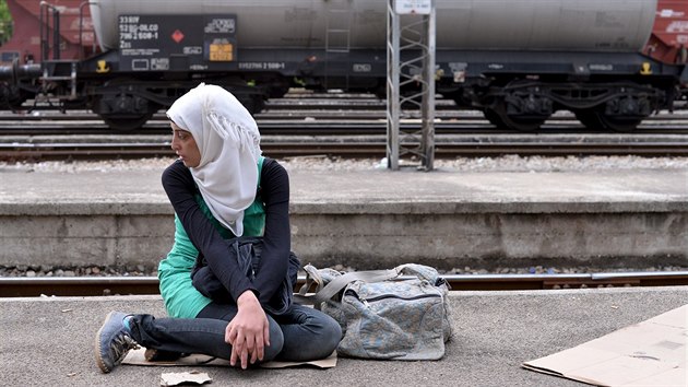 Uprchlíci, vlak, Makedonie