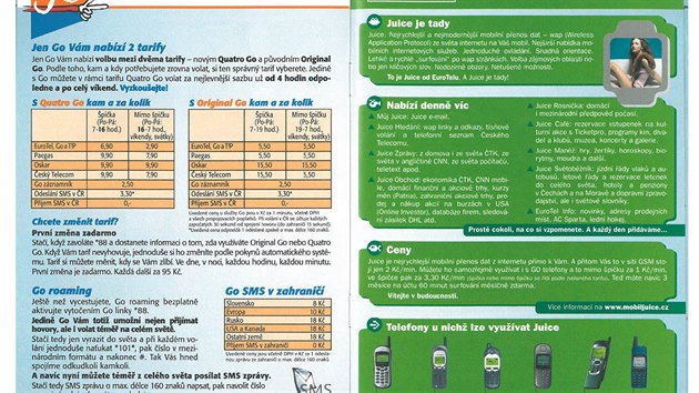 Nabdkov katalog Eurotel, ervenec 2000