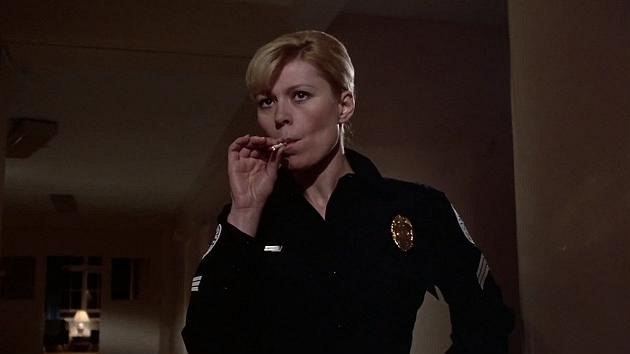 Leslie Easterbrookov hrla vnadnou a psnou policistku Debbie Callahanovou. Potom se objevovala hlavn v televiznch serilech, vt filmov role se j vyhvaly. Dailo se j sp v divadle.
