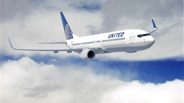 Letadlo United Airlines (ilustran fotografie)