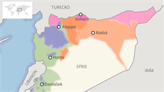 Situace v Sýrii  k 1. srpnu 2015