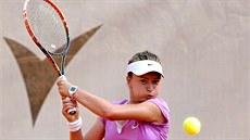 Barbora Krejíková ve finále turnaje ITF v Plzni.