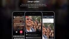 Aplikace Facebook Mentions nov umoní známým osobnostem vysílat ivé penosy...