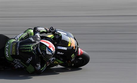 Bradley Smith pi tréninku na Velkou cenu Brna.