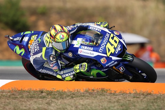 Valentino Rossi na brnnském okruhu. 