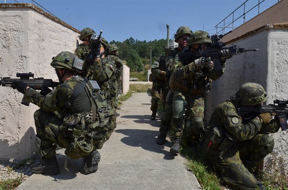 Čeští vojáci na cvičení Allied Spirit II v bavorském Hohenfelsu