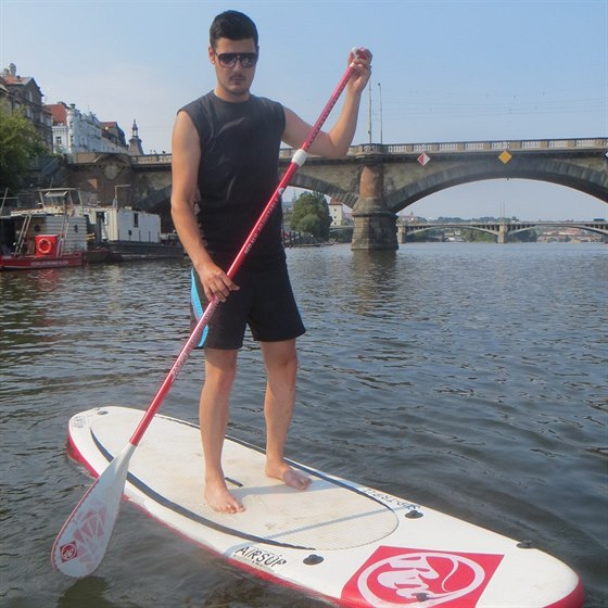 Paddleboarding.