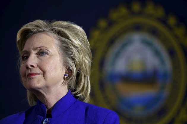 Prezidentská kandidátky Hillary Clintonová na tiskové konferenci v New...