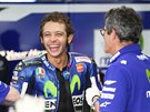 Valentino Rossi se p�ed Velkou cenou Brna dob�e bavil.