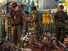 Exploze v thajském Bangkoku zabila 16 lidí a zranila desítky dalích (17. srpna...