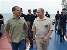 Prezident Vladimir Putin s premiérem Dmitrijem Medvedvem