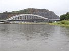 Vyschlé Labe v Ústí nad Labem