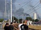 Požár v chemičce firmy Unipetrol v Záluží (13. srpna 2015)
