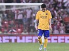 ZOUFALSTVÍ. Lionel Messi z Barcelony po debaklu od Bilbaa ve panlském...