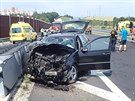 Tragická dopravní nehoda u Sokolova. Dvě osobní auta se čelně srazila.