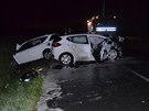 Nehoda na více ne tyi hodiny zablokovala silnici z Branek do Valaského...