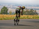 Jií Polnický  na trati závrené etapy Czech Cycling Tour
