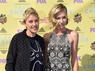 Ellen DeGeneresová a Portia de Rossi na Teen Choice Awards (Los Angeles, 16....