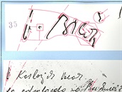 Rozbor písma Biľaka – porovnání jeho podpisu pod tzv. „zvacím dopisem“ se...