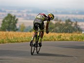 Ji Polnick na trati zvren etapy Czech Cycling Tour