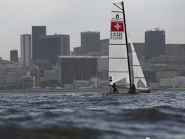 Ztoka Guanabara v Riu, msto pro jachtask olympijsk zvody.