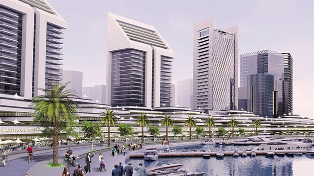 3D vizualizace nigerijskho msta Eko Atlantic. Ambicizn projekt plnuje na zpad Afriky jednu z nejmodernjch metropol svta. (12. srpna 2015)