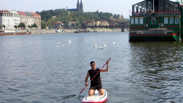 Paddleboarding.